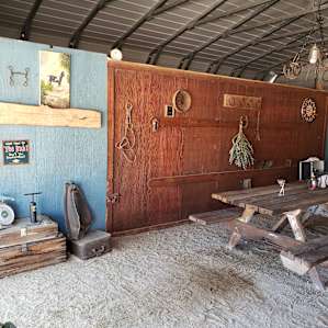 Futon in barn