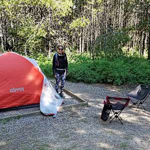 We were at Site 77, towards back loop of the campground