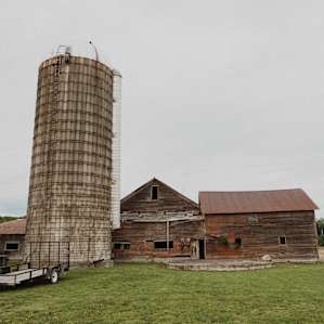 The big barn right past the main driveway.