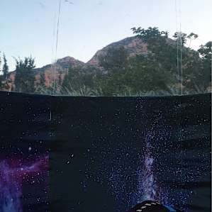 Mountain view from inside the bubble!