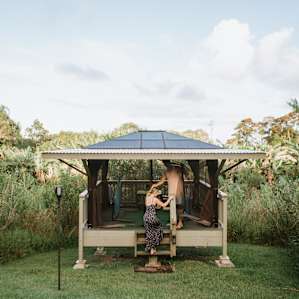 Adjacent Hammock Glamping Cabanas