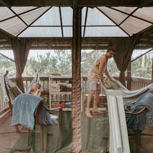 Adjacent Hammock Glamping Cabanas