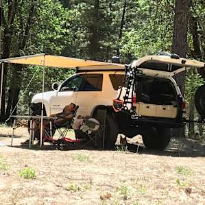 my daughter and son's camp set up