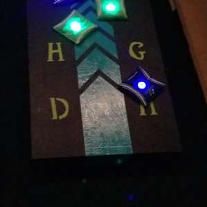 Cornhole can be done at dark.