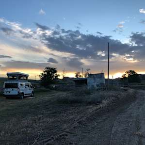 Sunset at the campsite