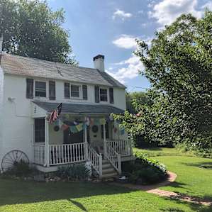 Historic farm house at the center of the property