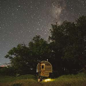 No pollution out here! You can see the milky way.
