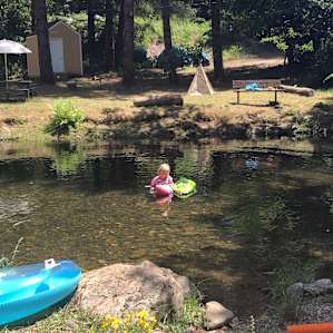 Floating in the creek