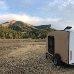 View from campsite #2! Easy and accessible from the road for our small camper.