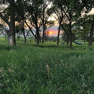 Sunset view from the campsite
