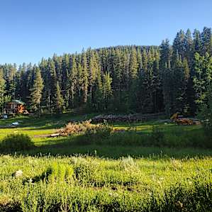 Tent Camping near bubbling brook