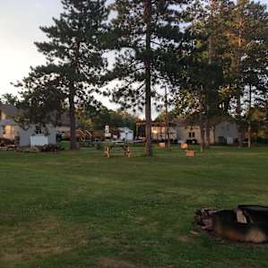 View of the bar & grill from cabin #1