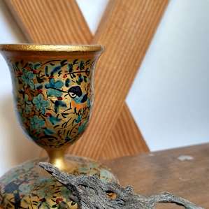 The site has lots of cute trinkets adorning inside and outside of the yurt.