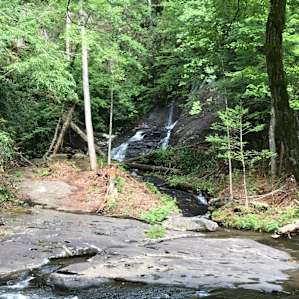 Fires creek falls nearby