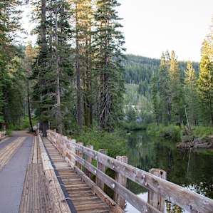 A bridge over the water