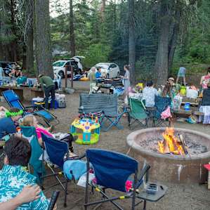 Fire pits at each site