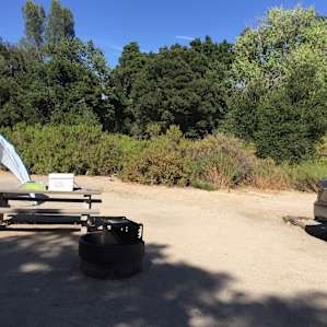 Campground spot #16. No shade or shelter.