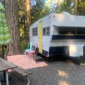 Vintage Trailer near Lassen NP