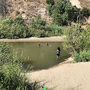 swimming river