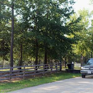 When you're driving up - this is the road/fence/property that you're looking for.