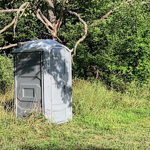 Porta Potty was extremely clean and basically brand new