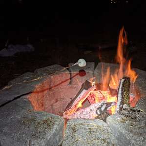 Camping at Hay Barn Creek, Hobart