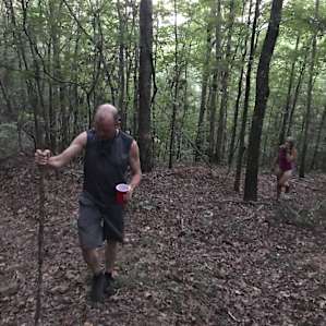 Some bushwhacking exploration up the mountain behind the camp.
