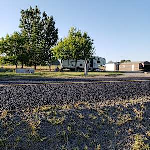 RV space with private river access