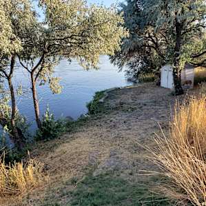 RV space with private river access