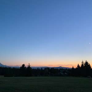 View from the campsite at night