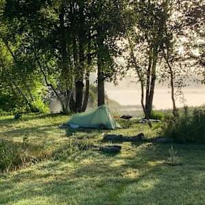 Peace Pipe Point, site near the river