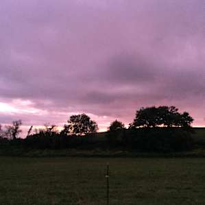 The sunset from the tent deck.