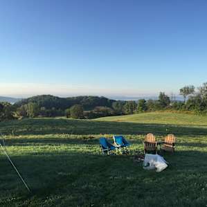 The beautiful morning view from the tent front.