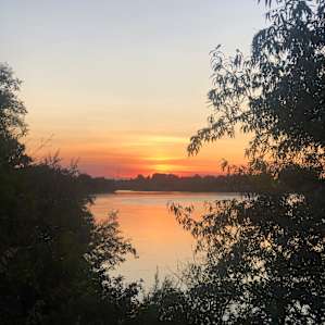 Sunset over the snake river