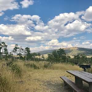 View looking to the east from the campground.