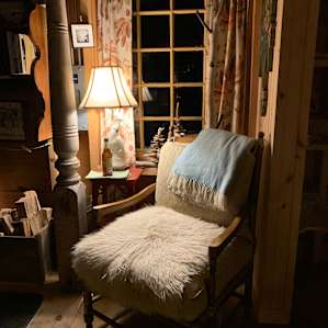 Cozy reading nook