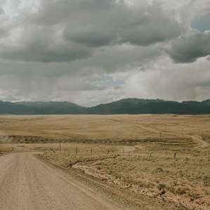 This is the dirt road you'll drive to find your spot. You'll be driving on dirt roads for about 30 minutes.