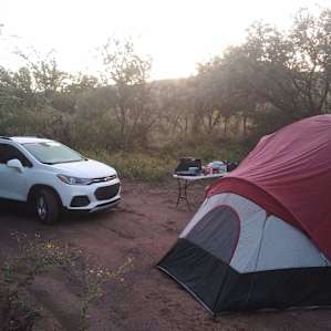 Tonto Creek Bed Camping