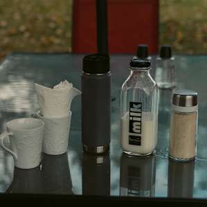 We woke up to a thermos full of coffee.