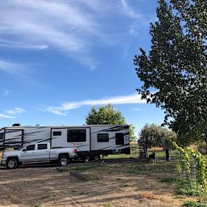 Plenty of space for our 44 ft RV with full hookups.
