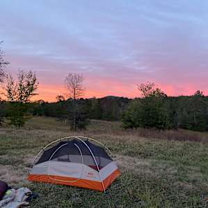 Camp site near the barn.