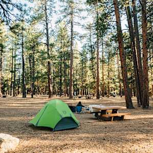 Our setup at North Rim Campground in October 2019.