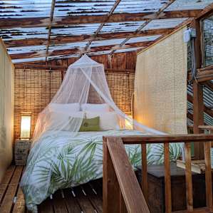 Upstairs sleeping area