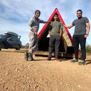 A-Frame Rainbow Room