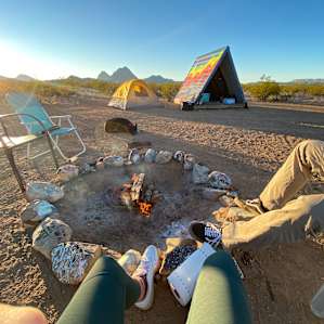 A-Frame Rainbow Room