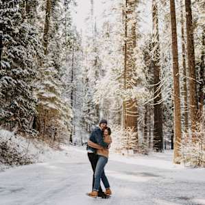 We had an awesome snowy adventure at Big Tree Calaveras State Park - a quick 10 minute drive away!