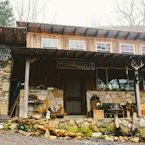 This is the art studio directly next to Oenita's house. This is the one of the first buildings you will see when you arrive at the property.