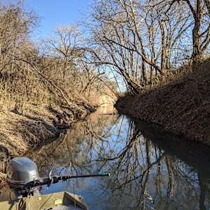 Went out fishing on the river