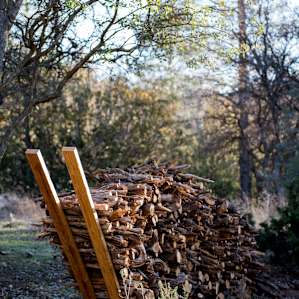 Firewood is available for $3 a bundle