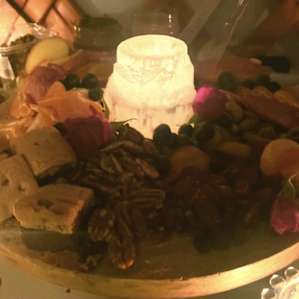 We created a charcuterie spread in our yurt so going out from the space was not necessary! Our evening was incredible!